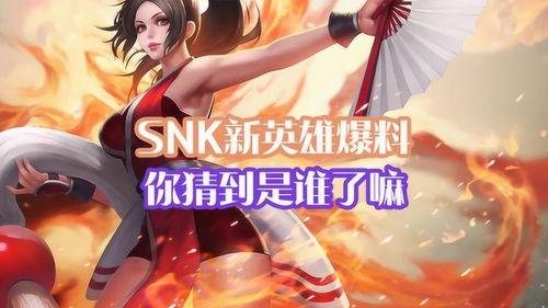 新snk最新爆料,神秘角色登场,游戏剧情再掀波澜!